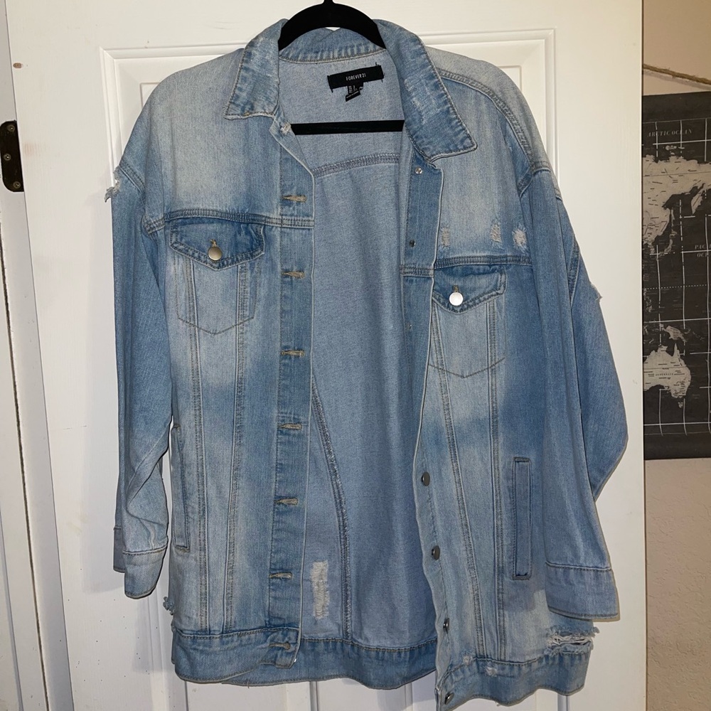 Oversized denim jacket